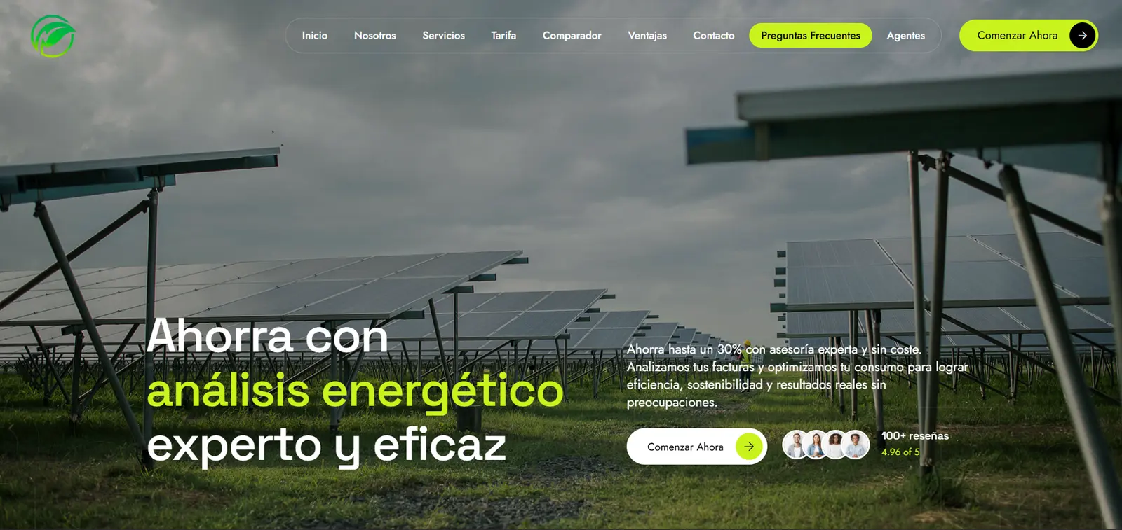 Web corporativa de APM Energia